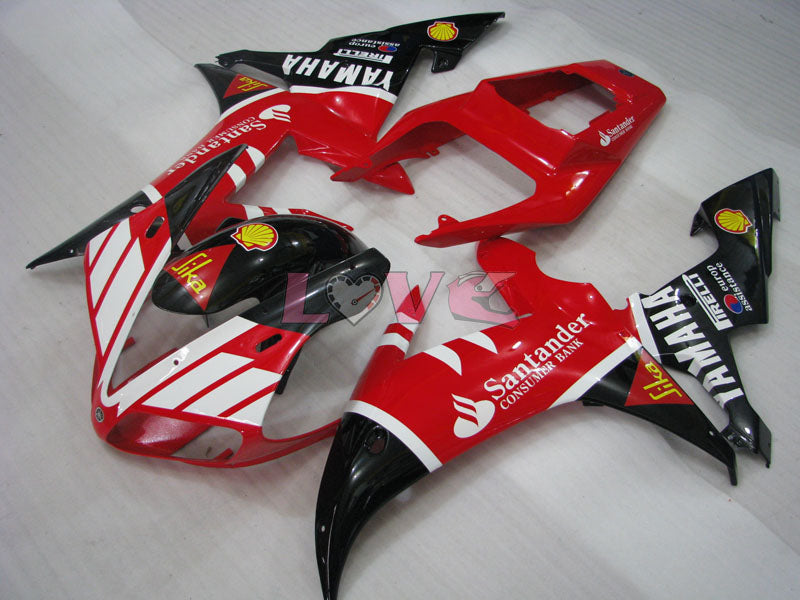 Santander - Red Black Fairings and Bodywork For 2002-2003 YZF-R1 #LF3588