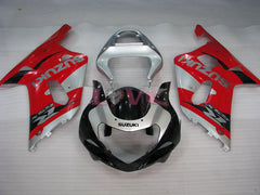 Factory Style - Red Silver Fairings and Bodywork For 2000-2002 GSX-R1000 #LF4135