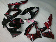 Flame - Red Black Fairings and Bodywork For 2000-2001 CBR929RR #LF5225