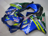 Castrol - Yellow Blue Fairings and Bodywork For 2001-2003 CBR600F4i #LF7659