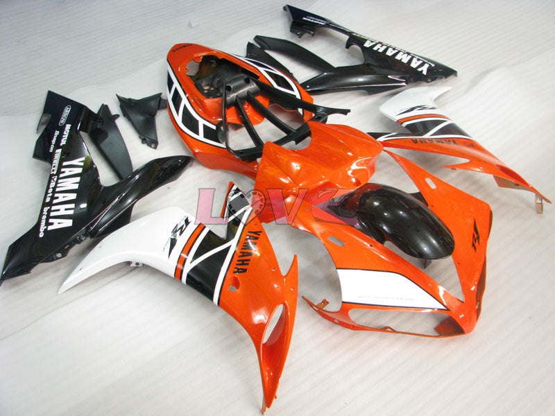 MOTUL - Orange White Black Fairings and Bodywork For 2004-2006 YZF-R1 #LF3718