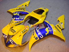 Camel MOTUL - Yellow Blue Fairings and Bodywork For 2002-2003 YZF-R1 #LF7043