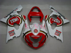 Lucky Strike - Red White Fairings and Bodywork For 2004-2005 GSX-R750 #LF6577