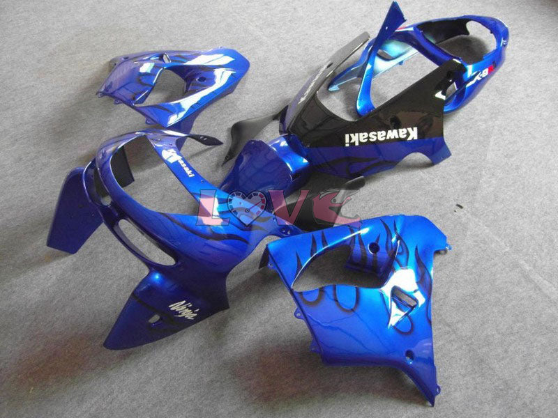 Flame - Blue Black Fairings and Bodywork For 1998-1999 NINJA ZX-9R #LF4933