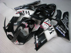 West - White Black Fairings and Bodywork For 2003-2004 NINJA ZX-6R #LF6041
