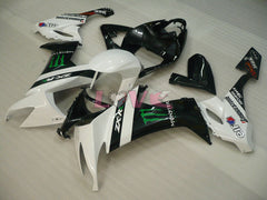 Monster - White Black Fairings and Bodywork For 2008-2010 NINJA ZX-10R #LF6198