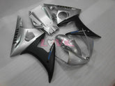 Factory Style - Black Silver Matte Fairings and Bodywork For 2005 YZF-R6 #LF5305