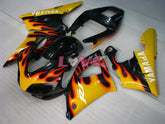 Flame - Yellow Black Fairings and Bodywork For 1998-1999 YZF-R1 #LF7090