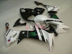 Monster - White Black Fairings and Bodywork For 2008-2010 NINJA ZX-10R #LF6198