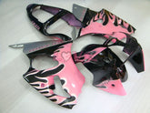 Customize - Black Pink Fairings and Bodywork For 2000-2002 NINJA ZX-6R #LF3327