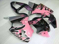 Customize - Black Pink Fairings and Bodywork For 2000-2002 NINJA ZX-6R #LF3327