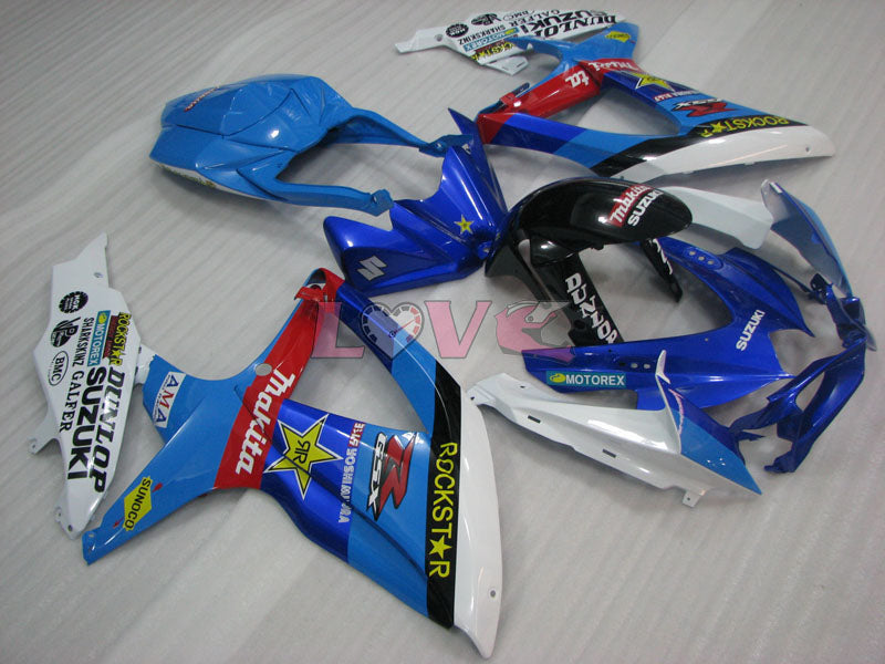 Rockstar - Blue Black Fairings and Bodywork For 2008-2010 GSX-R750 #LF3909