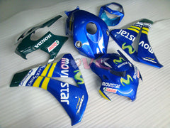 Movistar - Yellow Blue Fairings and Bodywork For 2008-2011 CBR1000RR #LF4327