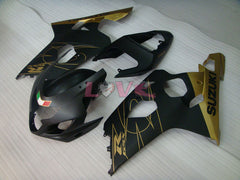 Factory Style - Black Gold Matte Fairings and Bodywork For 2004-2005 GSX-R750 #LF6620