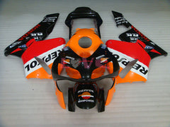 Repsol - Orange Black Fairings and Bodywork For 2003-2004 CBR600RR #LF5337