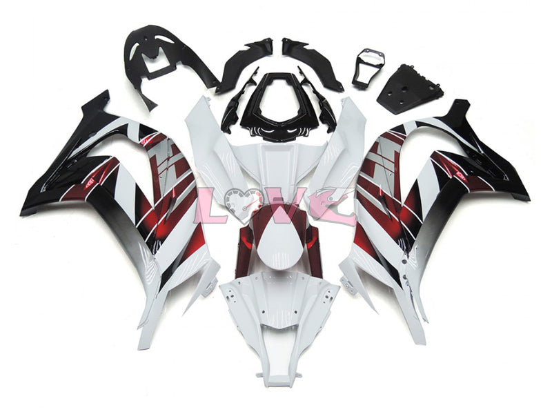 Factory Style - Red White Silver Fairings and Bodywork For 2016-2020 Ninja ZX-10R #LF7854