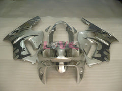 Factory Style - Black Silver Fairings and Bodywork For 2002-2005 NINJA ZX-12R #LF3240