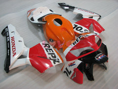 Repsol - Red Orange White Fairings and Bodywork For 2005-2006 CBR600RR #LF4442