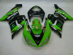 Monster - Green Black Fairings and Bodywork For 2005-2006 NINJA ZX-6R #LF5985