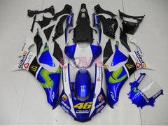 Movistar - Blue White Fairings and Bodywork For 2015-2019 YZF-R1 #LF7814