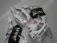 West - White Black Fairings and Bodywork For 1994-1997 NINJA ZX-6R #LF4950