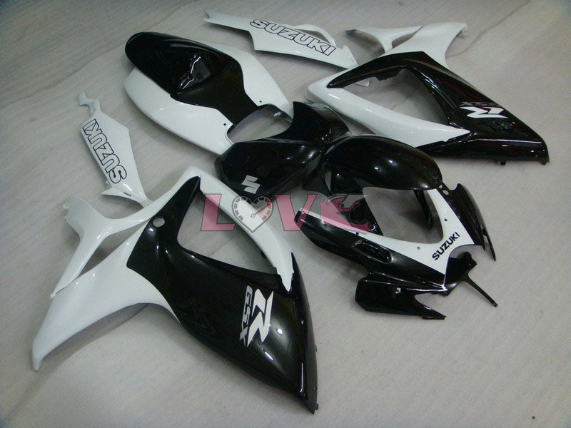 MOTUL VIRU - White Black Fairings and Bodywork For 2006-2007 GSX-R600 #LF6253