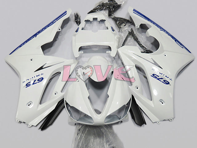 Factory Style - White Fairings and Bodywork For 2009-2012 Daytona 675 #LF4638