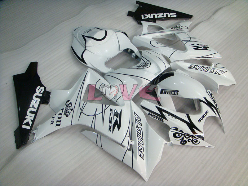 Corona MOTUL - White Black Fairings and Bodywork For 2007-2008 GSX-R1000 #LF5780
