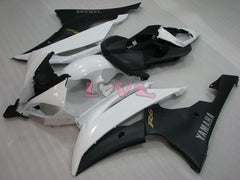 Factory Style - White Black Matte Fairings and Bodywork For 2008-2016 YZF-R6 #LF3410