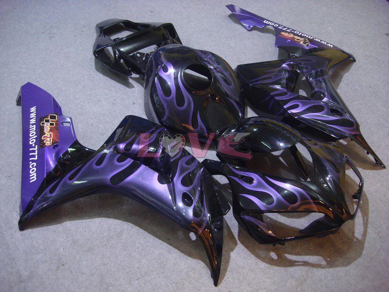 Flame - Purple Black Fairings and Bodywork For 2006-2007 CBR1000RR #LF7238