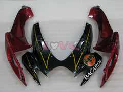 BACARDI - Black Fuchsia Fairings and Bodywork For 2006-2007 GSX-R600 #LF4034