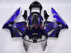 Flame - Blue Black Fairings and Bodywork For 2003-2004 CBR600RR #LF4463
