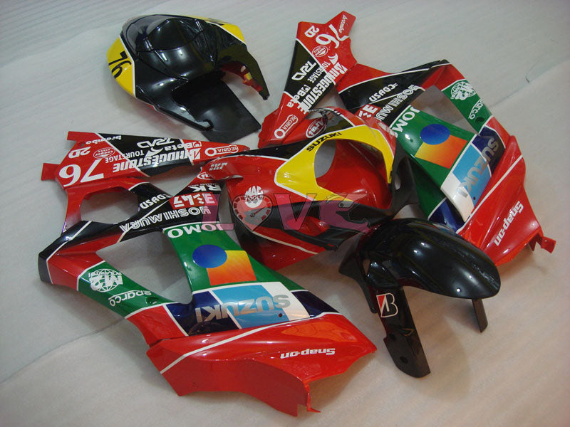 JOMO - Red Black Fairings and Bodywork For 2007-2008 GSX-R1000 #LF3820