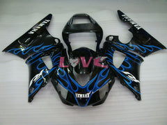 Flame - Blue Black Fairings and Bodywork For 1998-1999 YZF-R1 #LF7089