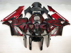 Flame - Red Black Fairings and Bodywork For 2005-2006 CBR600RR #LF7578