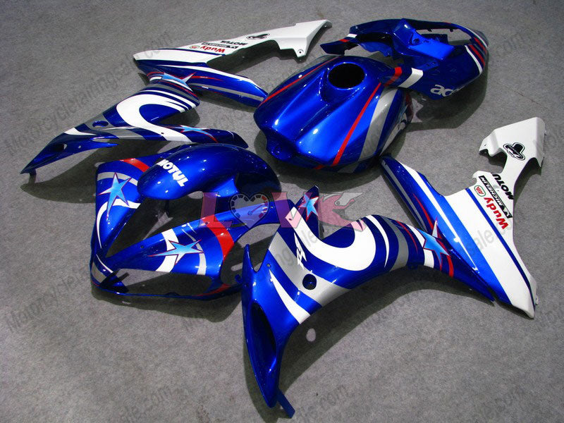 FIAT - Blue White Fairings and Bodywork For 2004-2006 YZF-R1 #LF7011