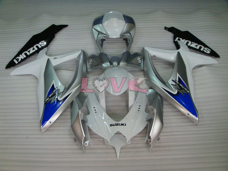 Factory Style - White Silver Fairings and Bodywork For 2008-2010 GSX-R750 #LF6429
