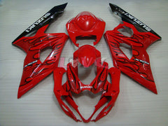 Flame - Red Black Fairings and Bodywork For 2005-2006 GSX-R1000 #LF5898