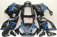 Flame - Blue Black Fairings and Bodywork For 2000-2001 YZF-R1 #LF7065