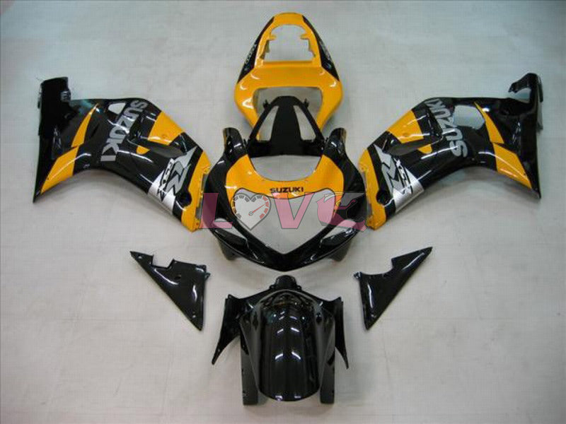 Factory Style - Yellow Black Fairings and Bodywork For 2001-2003 GSX-R600 #LF6746