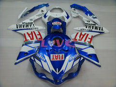 FIAT - Blue White Fairings and Bodywork For 2007-2008 YZF-R1 #LF6971