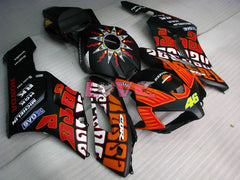 Rossi - Orange Black Matte Fairings and Bodywork For 2004-2005 CBR1000RR #LF7286