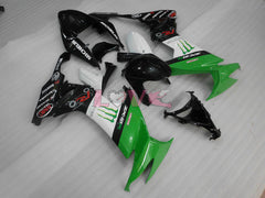 Monster - Green White Black Fairings and Bodywork For 2008-2010 NINJA ZX-10R #LF3255