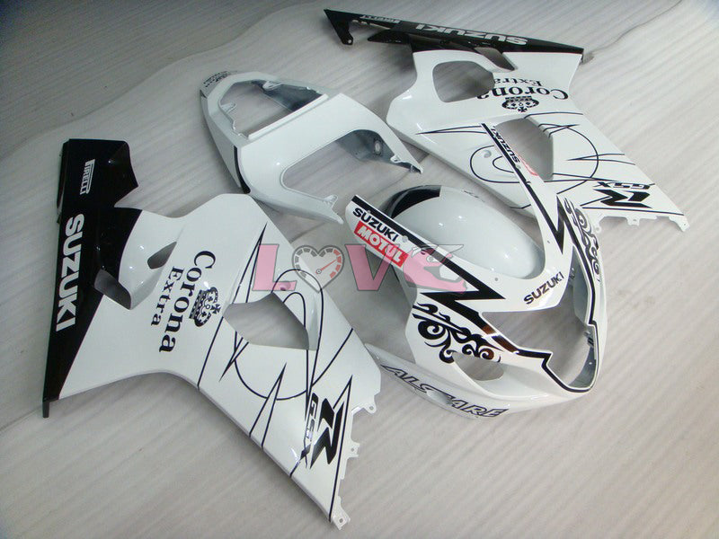 Corona MOTUL - White Black Fairings and Bodywork For 2004-2005 GSX-R600 #LF6677