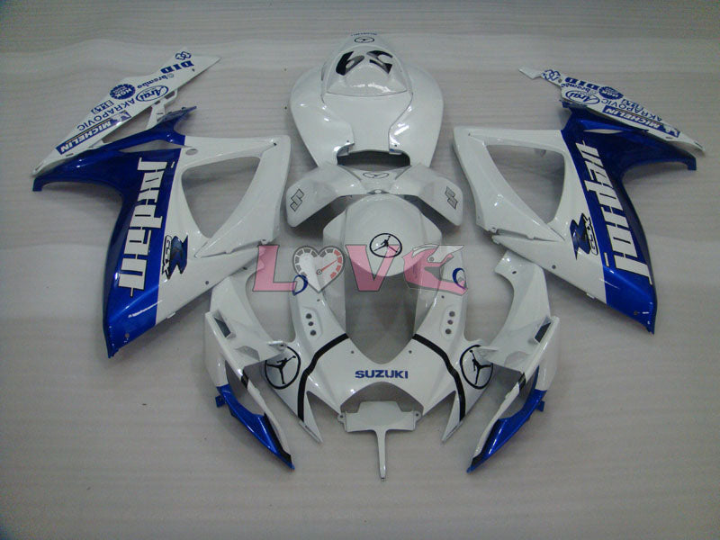 Jordan - Blue White Fairings and Bodywork For 2006-2007 GSX-R750 #LF6537