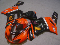 Monster - Orange Black Fairings and Bodywork For 2007-2008 NINJA ZX-6R #LF5897