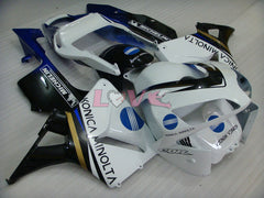 Konica Minolta - White Black Fairings and Bodywork For 2003-2004 CBR600RR #LF5392