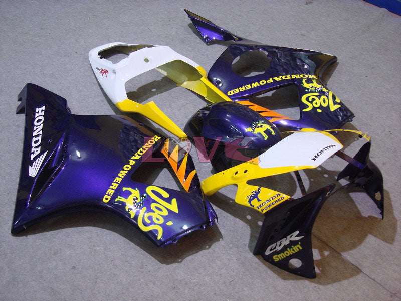Camel - Yellow Purple Fairings and Bodywork For 2002-2003 CBR954RR #LF5230