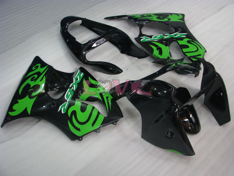 Factory Style - Green Black Fairings and Bodywork For 2000-2002 NINJA ZX-6R #LF6156