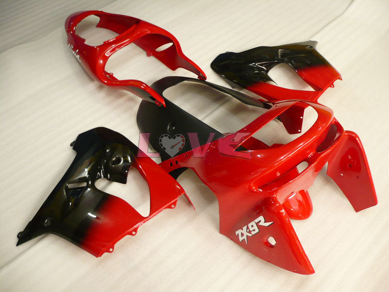 Flame - Red Black Fairings and Bodywork For 1998-1999 NINJA ZX-9R #LF3274